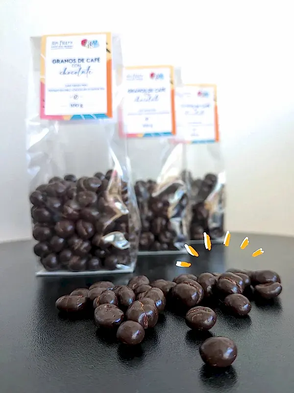 Granos de Café con Chocolate 55% | Edición muy Limitada - Café Sin Filtro