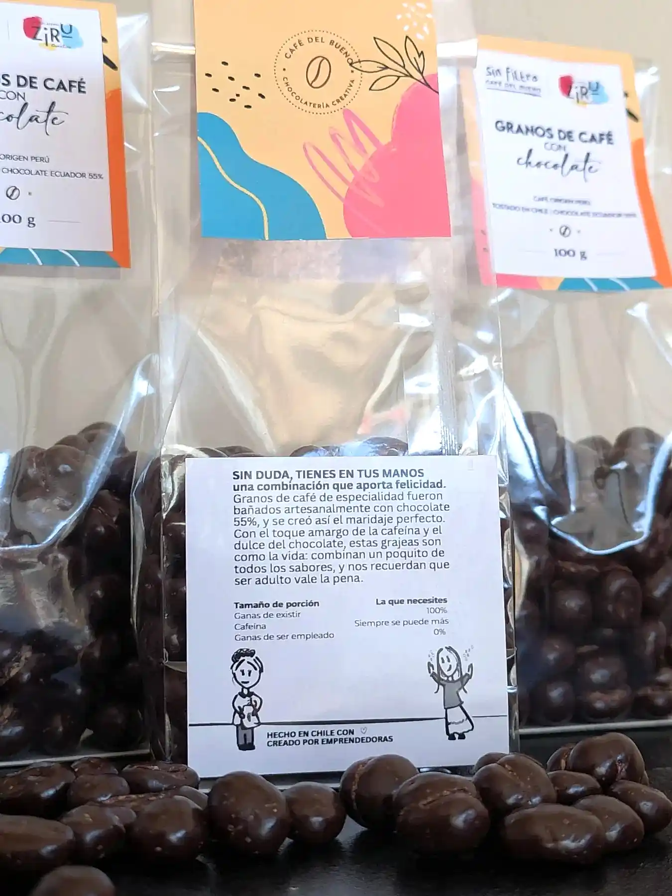 Granos de Café con Chocolate 55% | Edición muy Limitada - Café Sin Filtro