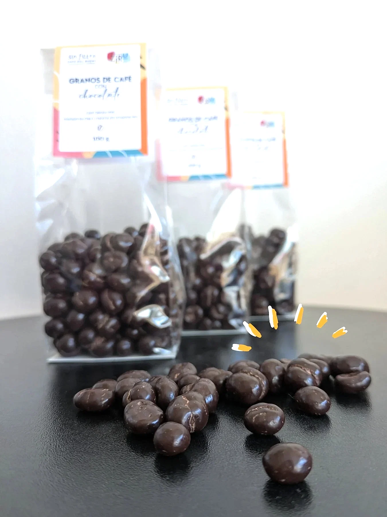 Granos de Café con Chocolate 55% | Edición muy Limitada - Café Sin Filtro