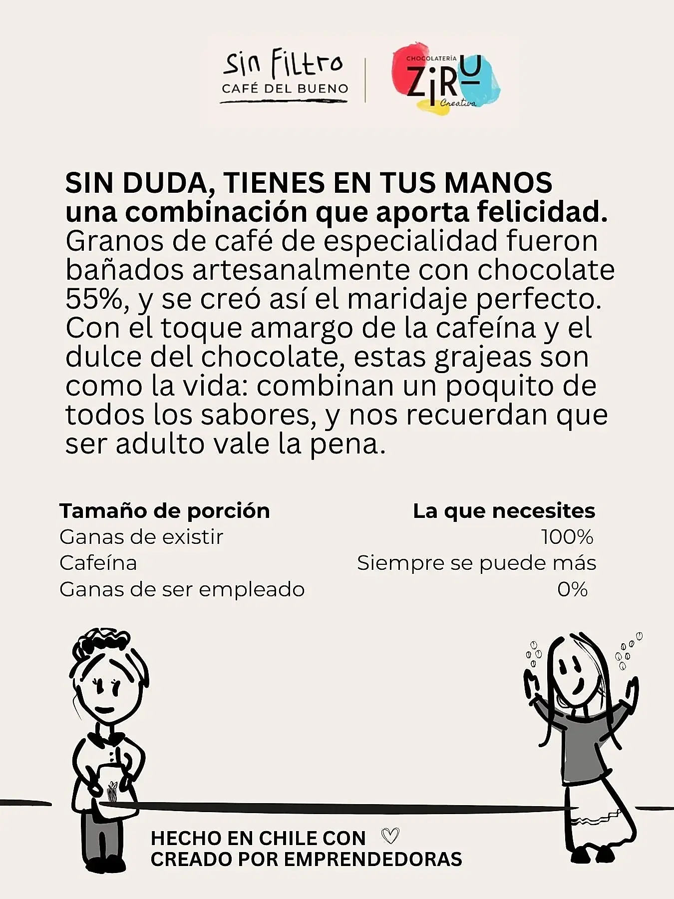 Granos de Café con Chocolate 55% | Edición muy Limitada - Café Sin Filtro